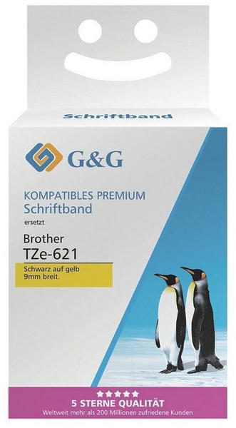 G&G Kompatibel mit Brother TZe-621