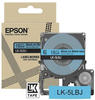 Schriftband Epson LK-5LBJ schwarz auf matt blau 18mm x 9m