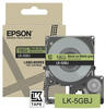 Schriftband Epson LK-5GBJ schwarz auf matt grün 18mm x 9m