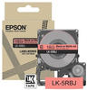 Schriftband Epson LK-5RBJ schwarz auf matt rot 18mm x 9m