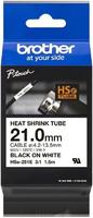 BROTHER Schrumpfschlauchkassette HSe-251E 21,0mm 1,5m ws/sw