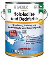 Kronen/ Jaeger Holz-Isolier- und Deckfarbe 319 2,5 Liter ,Wei&szlig; Matt, Aquarell