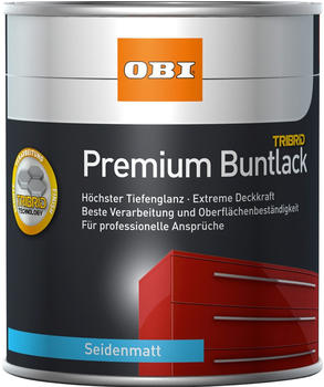 OBI Premium Buntlack Tribrid 125 ml Tiefschwarz seidenmatt