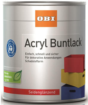 OBI Acryl Buntlack 500 ml Tiefschwarz seidengl&auml;nzend