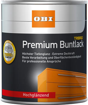 OBI Premium Buntlack Tribrid 750 ml Feuerrot hochglänzend