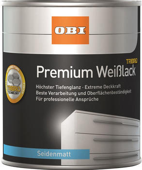 OBI Premium Weißlack Tribrid 2 l seidenmatt