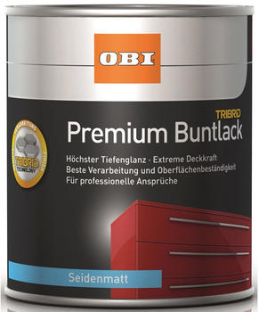 OBI Premium Buntlack Tribrid 750 ml Perlweiß seidenmatt