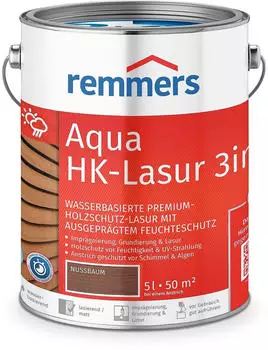 Remmers Aqua HK-Lasur 3in1 nussbaum 5l