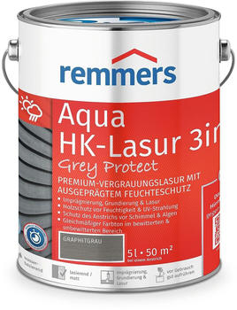 Remmers Aqua HK-Lasur 3in1 Grey Protect graphitgrau 5l