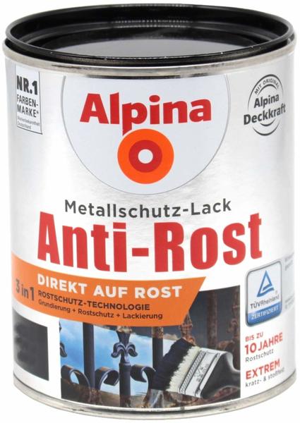 Alpina Farben 3in1 Metallschutzlack Anti Rost weiss matt 1l