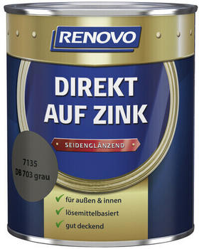 Renovo Direkt auf Zink seidengl&auml;nzend 750ml grau