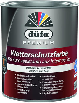 D&uuml;fa Premium Wetterschutzfarbe & Holzfarbe 2,5l wei&szlig;