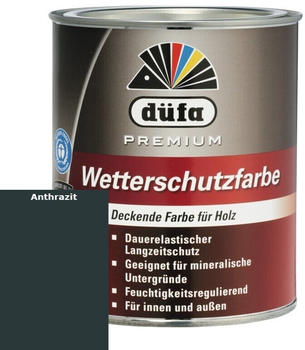 Düfa Premium Wetterschutzfarbe & Holzfarbe 750ml anthrazit