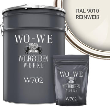 Wolfgruben WO-WE Bodenversiegelung 2K Seidenglänzend Reinweiss 20l
