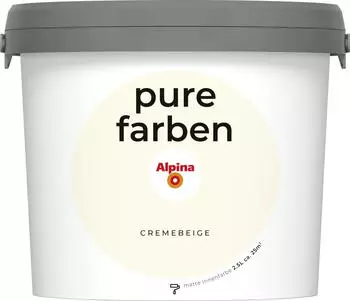 Alpina pure farben 2,5l cremebeige