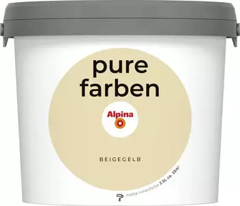 Alpina pure farben 2,5l beigegelb Alpina pure farben 2,5l beigegelb