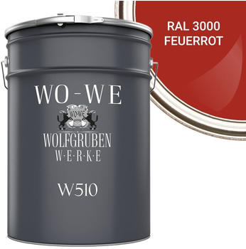 Wolfgruben WO-WE Dachfarbe seidenglänzend Feuerrot 20l