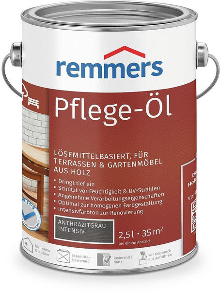 Remmers Holzöl Pflege-Öl, anthrazitgrau intensiv 2.5l