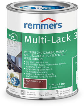 Remmers Lack Multi-Lack 3in1, skandinavisch rot 0,75l