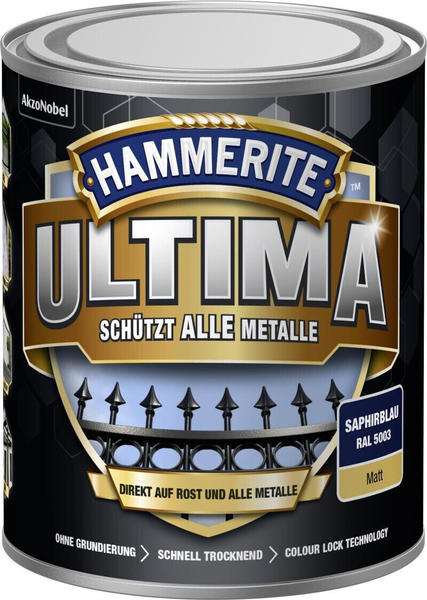 Hammerite Ultima RAL5003 saphirblau matt 750 ml