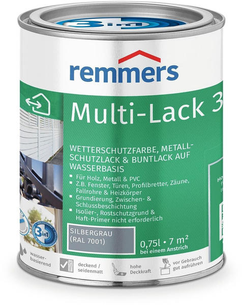 Remmers Multi Isolierlack Ral 7001 silbergrau 750 ml