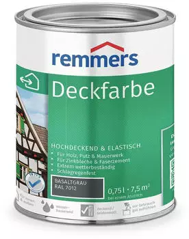 Remmers Deckfarbe Holzfarbe basaltgrau 750 ml