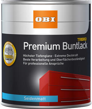 OBI Premium Buntlack Tribrid 375 ml Feuerrot seidenmatt