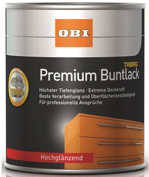 OBI Premium Buntlack Tribrid 750 ml Tiefschwarz hochglänzend