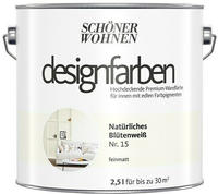 Designfarbe Nat&uuml;rliches Bl&uuml;tenwei&szlig; Nr. 15 2,5 l