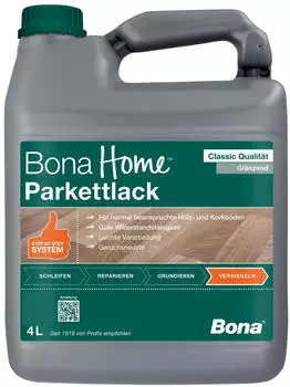 Bona Home Parkettlack Classic glänzend 4l