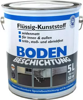 Wilckens Fl&uuml;ssig Kunststoff Bodenbeschichtung 5l silbergrau