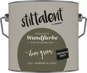 Stiltalent by Toom Wandfarbe Olive Green