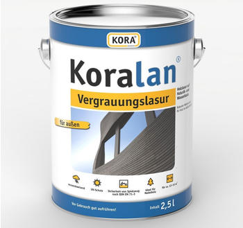 Kora Koralan Vergrauungslasur Basalt 2,5 l