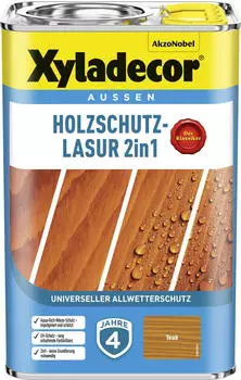 Xyladecor Holzschutzlasur 2in1 teak 4l
