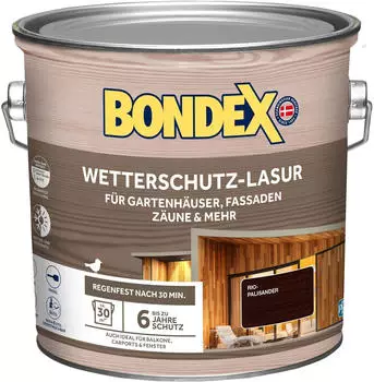 Bondex Wetterschutzlasur Rio-Palisander 2,5 L Bondex Wetterschutzlasur Rio-Palisander 2,5 L