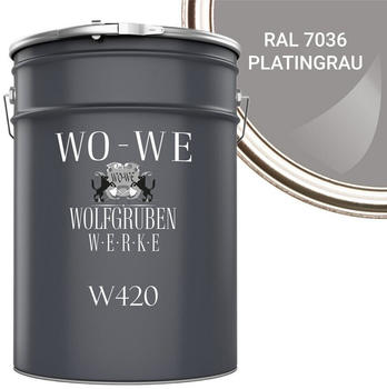 Wo-We WO-WE Holzlack Seidenglänzend Platingrau 10l