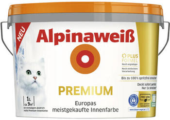 Alpina Wandfarbe Premium Alpinawei&szlig; 1 l