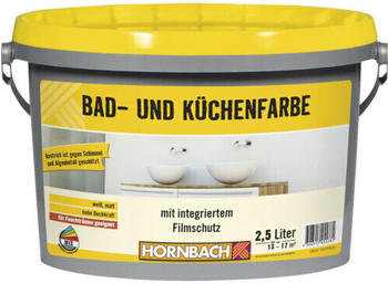 Hornbach Bad- und K&uuml;chenfarbe wei&szlig; 2,5l