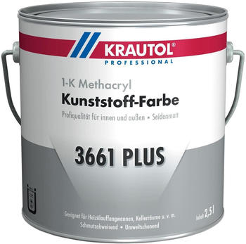 Krautol Kunststoff-Farbe 3661 Plus rotbraun 2,5 l