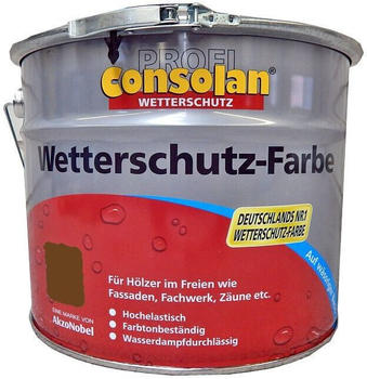 Consolan Wetterschutz-Farbe Dunkelbraun 10l