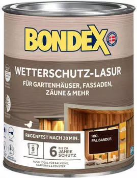 Bondex Wetterschutzlasur Rio-Palisander 0,75 L Bondex Wetterschutzlasur Rio-Palisander 0,75 L