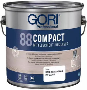 Gori 88 Compact Mittelschicht-Lasur farblos 2,5 l
