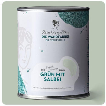 MissPompadour Die Wandfarbe! Die Wertvolle Grün mit Salbei 1 L