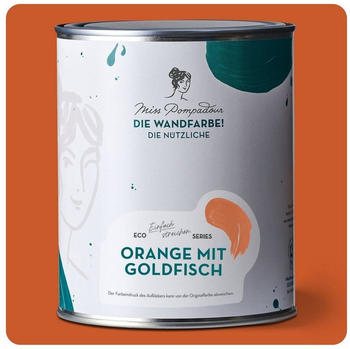 MissPompadour Die Wandfarbe! Die nützliche Orange mit Goldfisch 1 L
