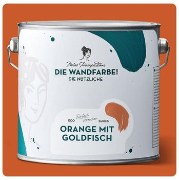 MissPompadour Die Wandfarbe! Die Nützliche Orange mit Goldfisch 2,5 L
