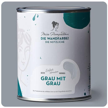 MissPompadour Die Wandfarbe! Die nützliche Grau mit Grau 1 L