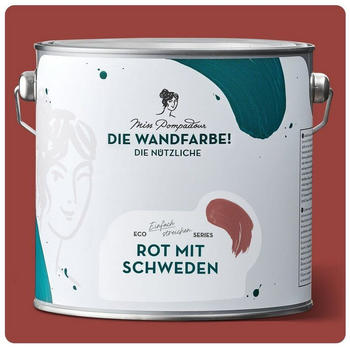 MissPompadour Die Wandfarbe! Die nützliche Rot mit Schweden 2,5 L