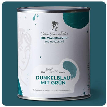 MissPompadour Die Wandfarbe! Die Nützliche Dunkelblau mit Grün 1 L