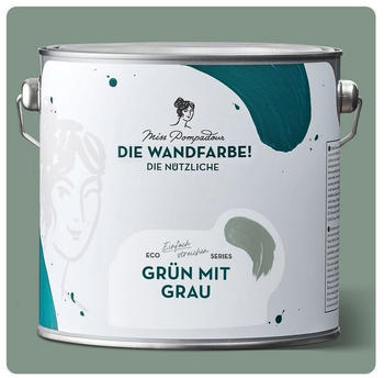MissPompadour Die Wandfarbe! Die Nützliche Grün mit Grau 2,5 L