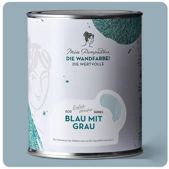 MissPompadour Die Wandfarbe! Blau mit Grau 1 L
